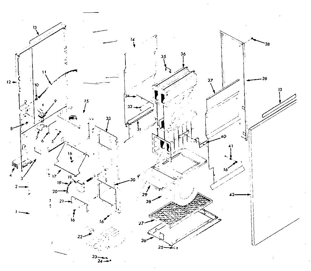 Kenmore 86776491 furnace assemblies diagram
