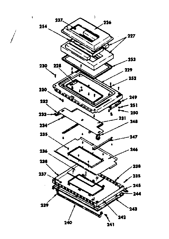 Kenmore 1554567390 oven door parts diagram