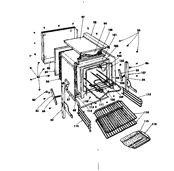 Kenmore 1554537690 oven parts diagram