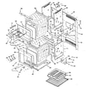 Kenmore 8504227891 body section (double ovens) diagram