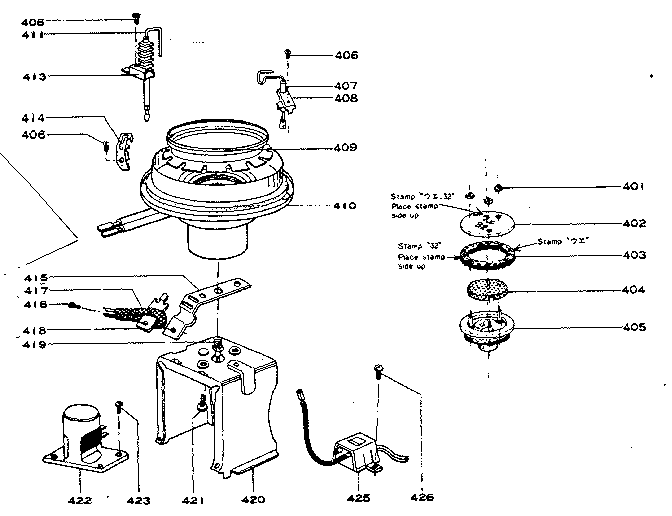 Handy Master HMF13 pot assembly diagram