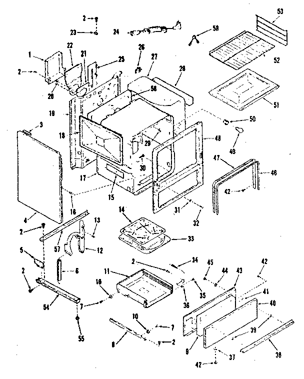 Kenmore 9117878311 lower body section diagram