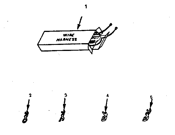 Kenmore 9117878311 wire harness and components diagram