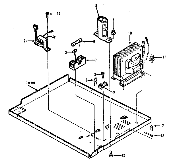 Kenmore 9117878311 microwave parts diagram