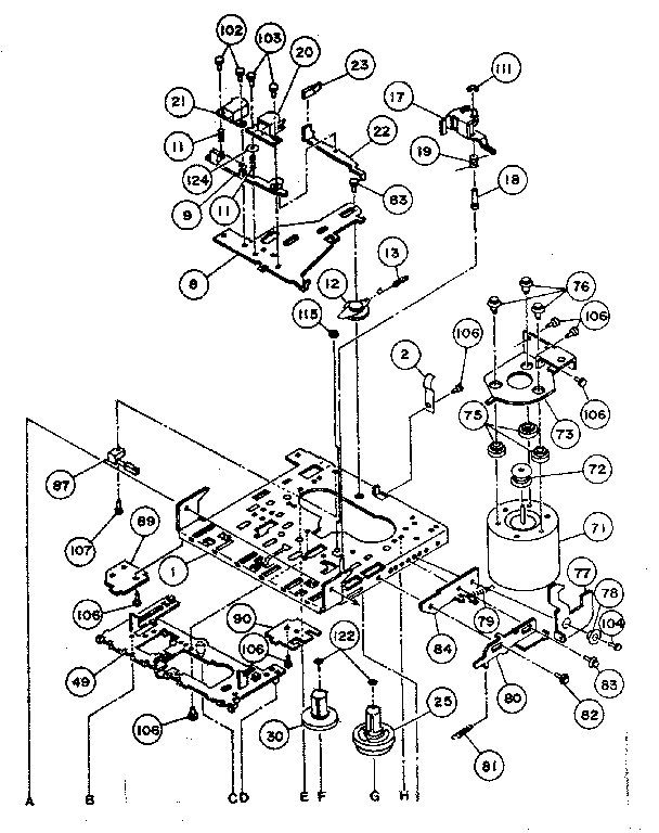 LXI 30491855-250 cassette diagram