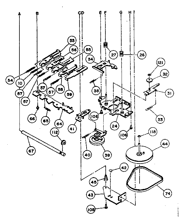 LXI 30491855-250 cassette mechanism diagram