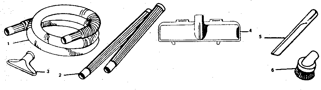 Kenmore 1753287181 standard attachment kit model 175.3610 diagram