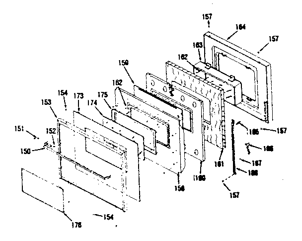 Kenmore 8504258310 porcelain doors 850.4238310, 850.4258310 diagram