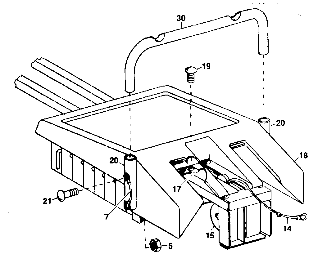 DP 2000 WALL UNIT cover assembly diagram