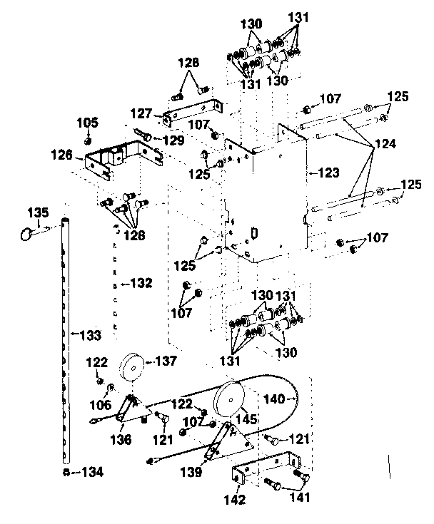 DP 2000 WALL UNIT carriage assembly diagram