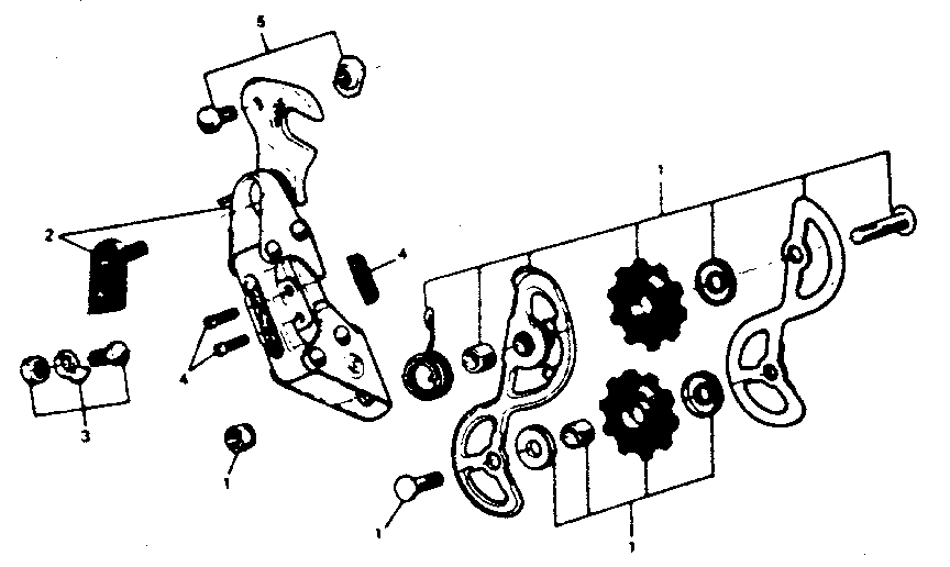 Sears 502471440 rear derailleur diagram