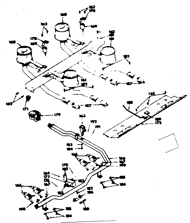 Kenmore 6283538550 top burner assembly diagram