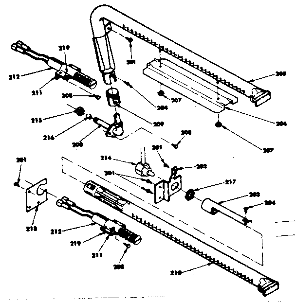 Kenmore 6283538550 oven burners diagram
