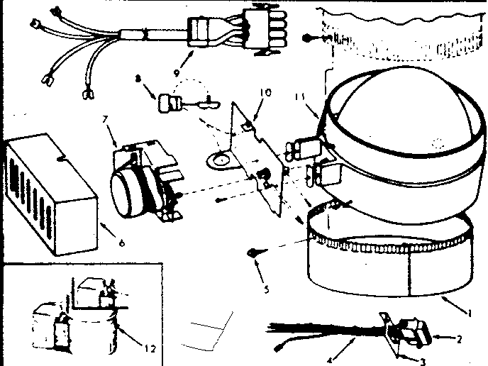 Kenmore 867764351 damper assembly diagram