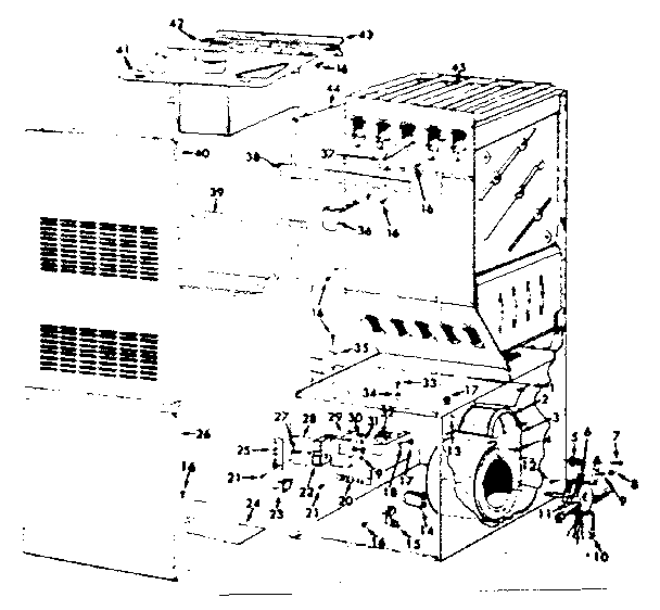 Kenmore 867762111 functional replacement parts diagram