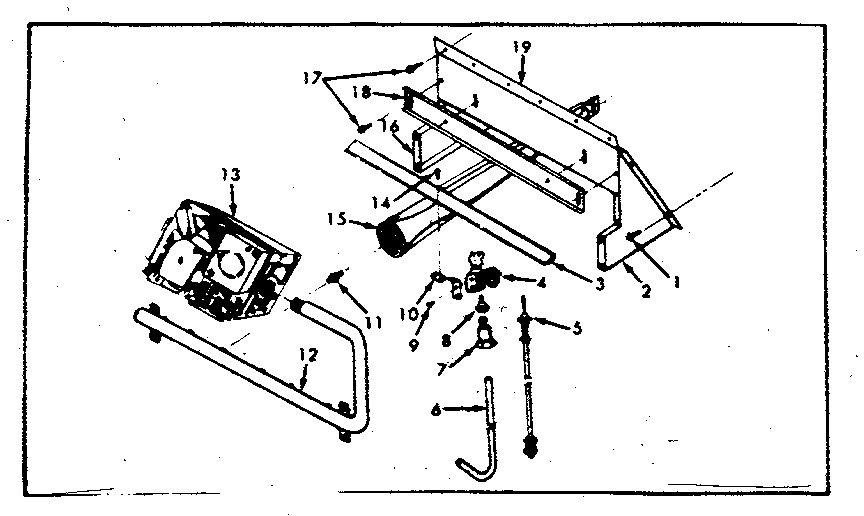 Kenmore 867762111 gas burners and manifold diagram