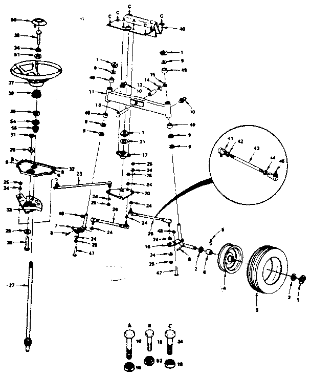 Craftsman 917253745 steering diagram