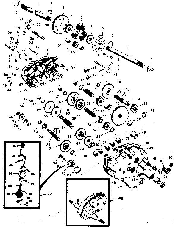 Craftsman 917253745 transaxle diagram