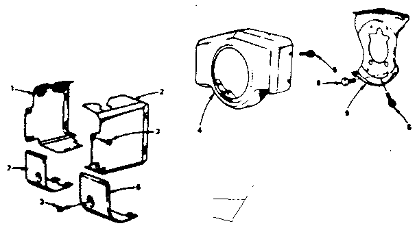 Craftsman 917253745 muffler, air guide and housing group diagram