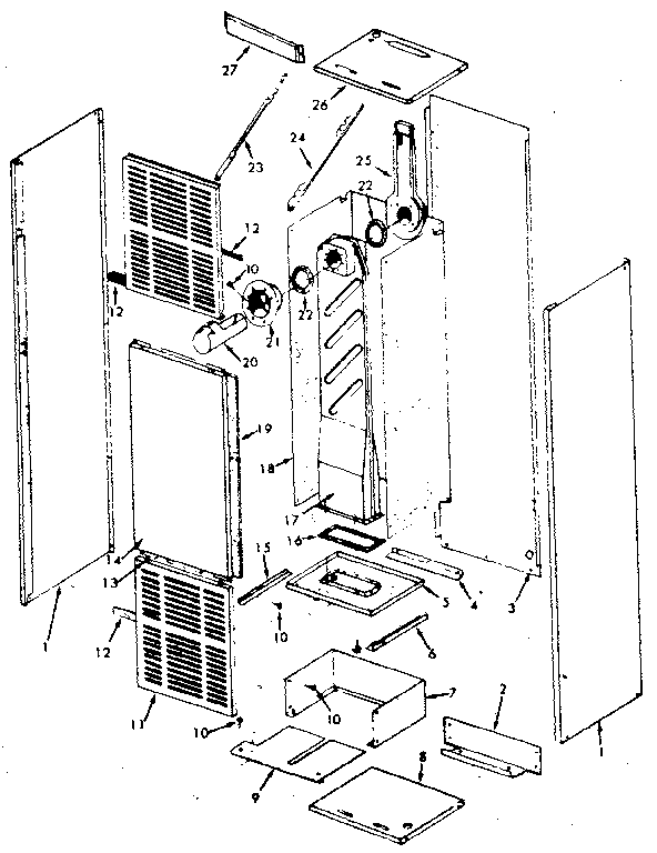 Kenmore 867778160 non-functional replacement parts diagram