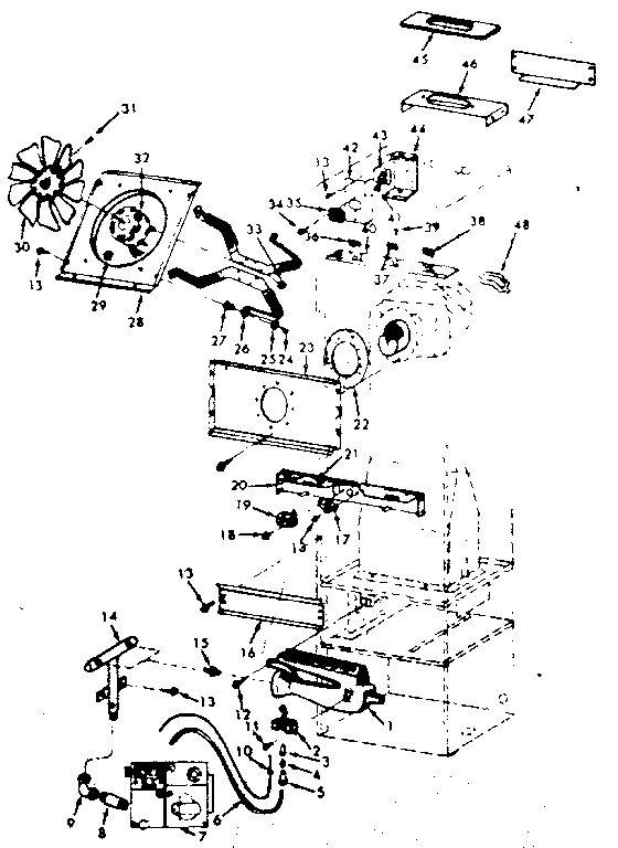 Kenmore 867778160 functional replacement parts diagram