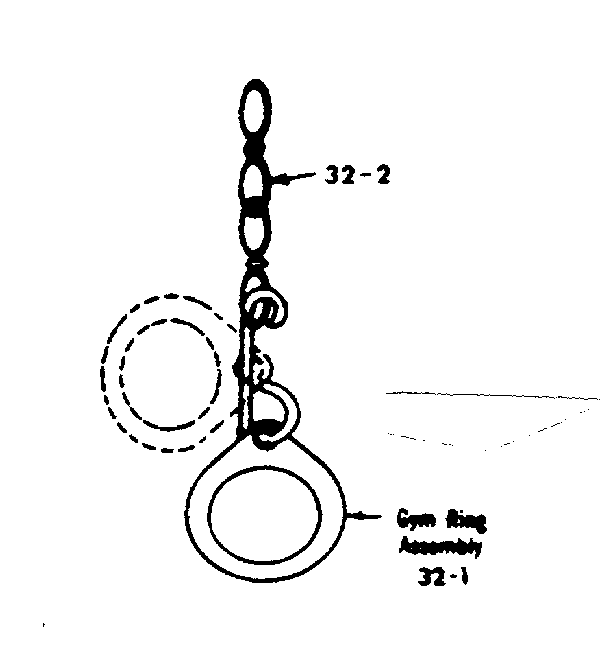 Sears 70172827-82 gym ring installation diagram