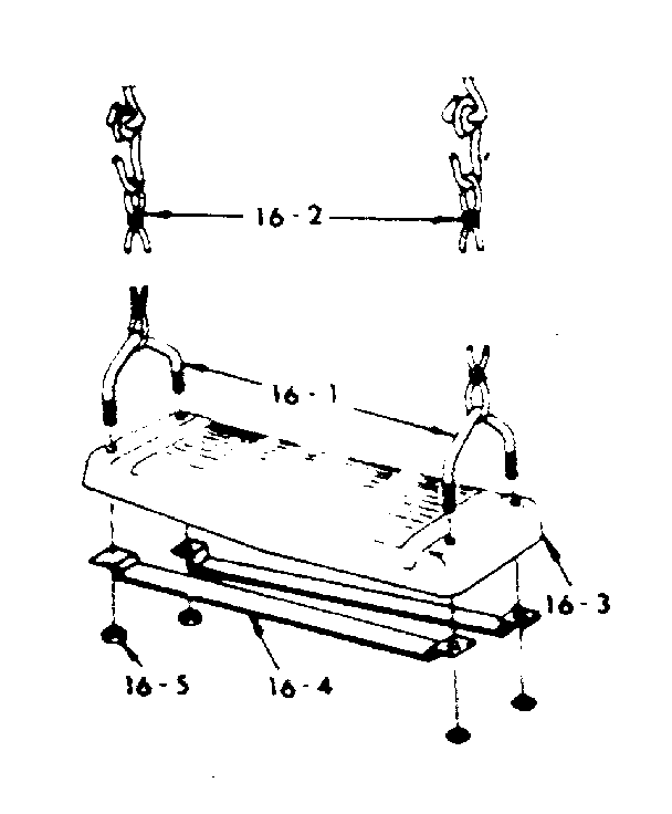 Sears 70172944-82 swing assembly no. 19 diagram
