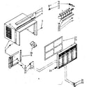 Kenmore 1067770850 cabinet parts diagram