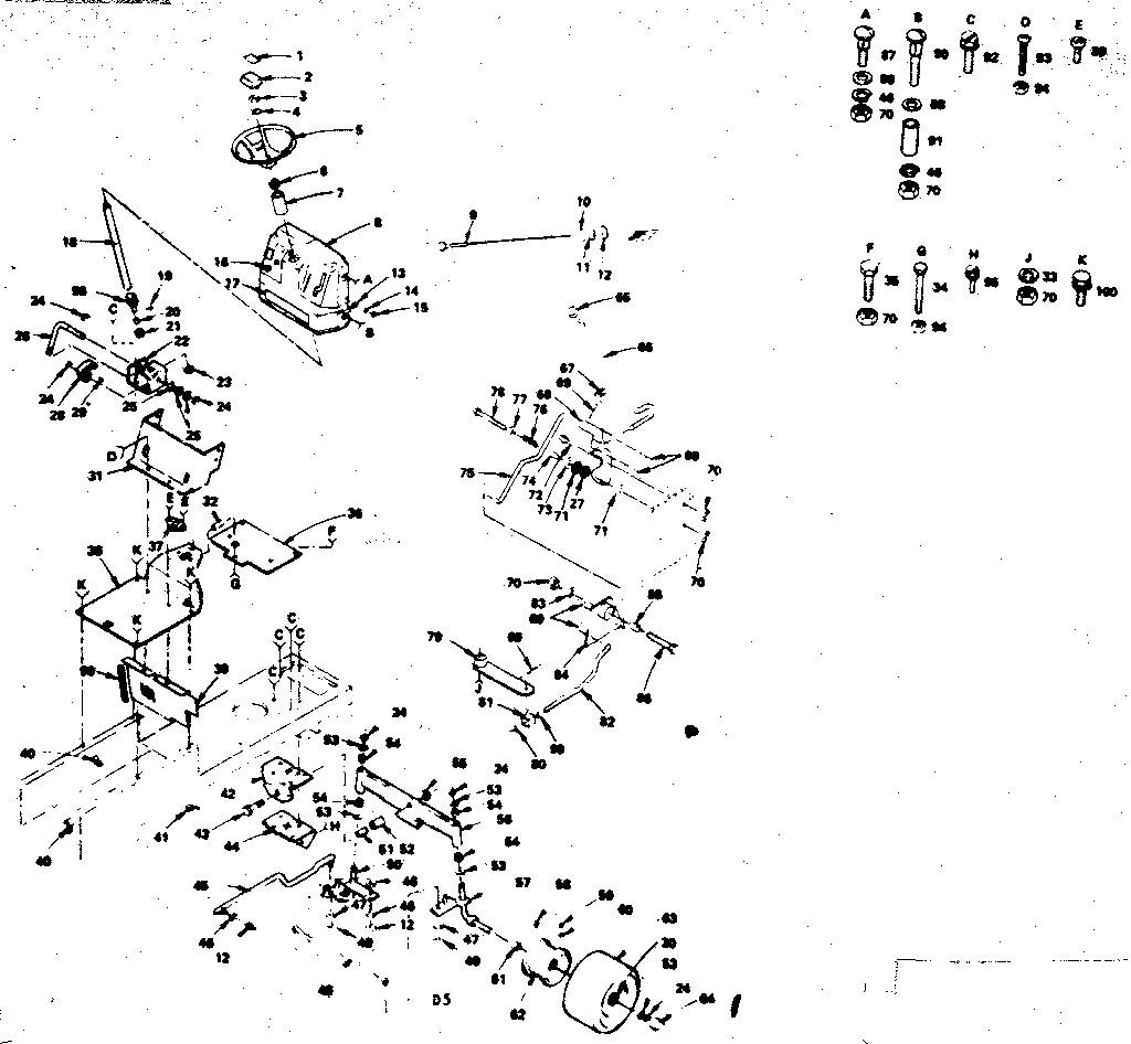 Craftsman 917255850 steering assembly diagram