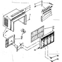 Kenmore 1067780750 cabinet parts diagram