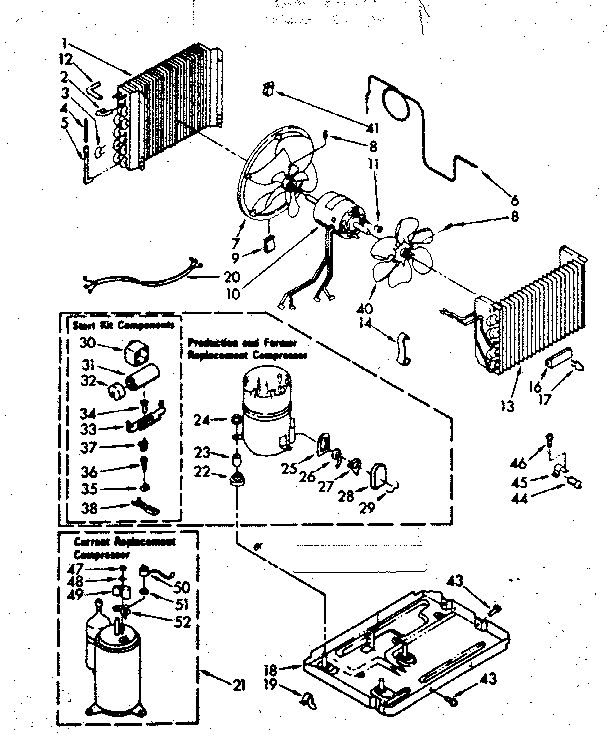 Kenmore 1068710750 unit parts diagram