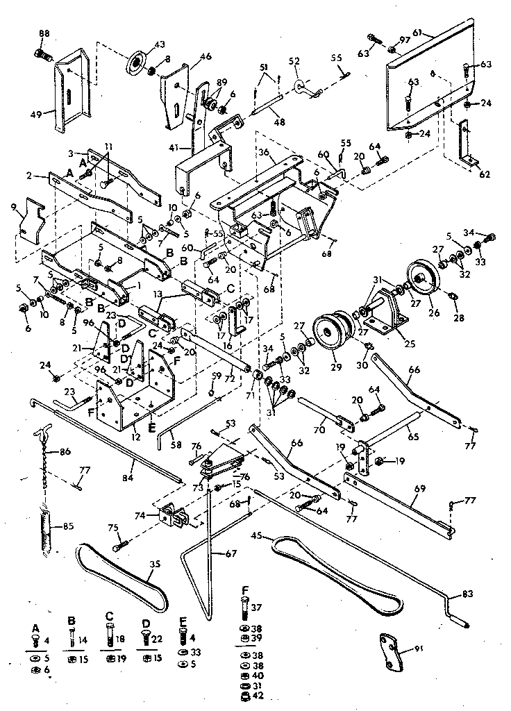 Craftsman 842240713 main frame diagram