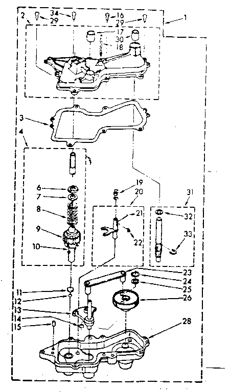 Kenmore 11083370730 gearcase parts diagram