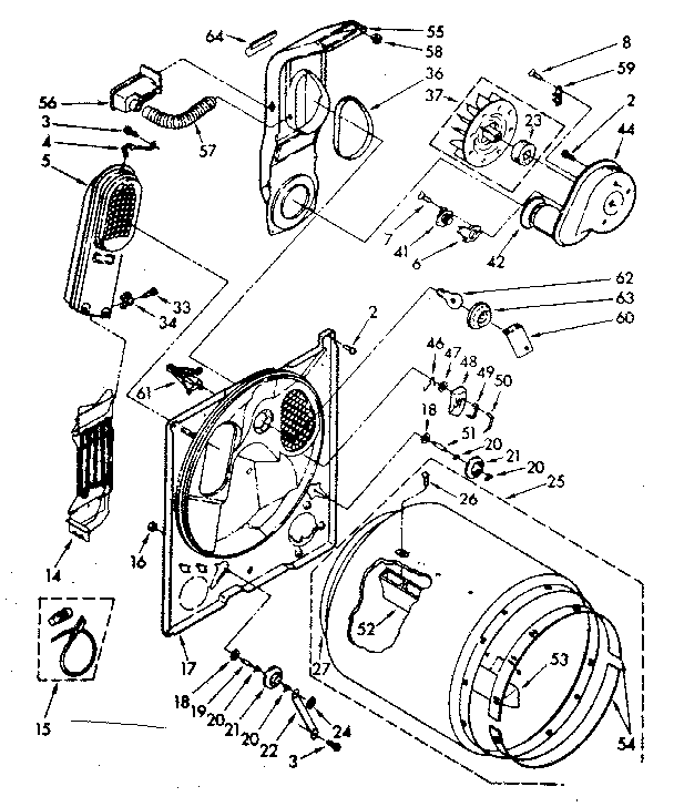 Kenmore 11086692700 bulkhead parts diagram