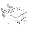 Kenmore 9117358611 top burner section diagram