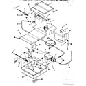 Kenmore 9117358611 broiler & oven burner section diagram