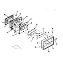 Kenmore 9117358611 oven door section diagram