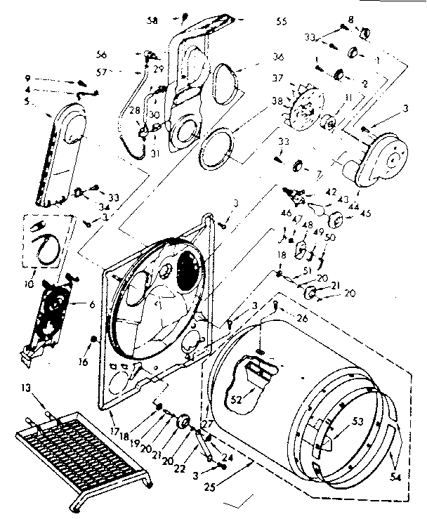 Kenmore 11086594600 bulkhead parts diagram
