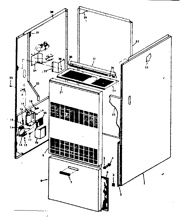 Kenmore 867762221 cabinet diagram