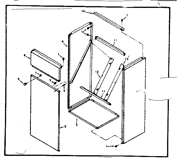 Kenmore 867762221 return air cabinet diagram