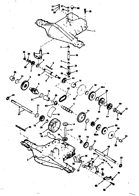Peerless 900-015 transaxle diagram
