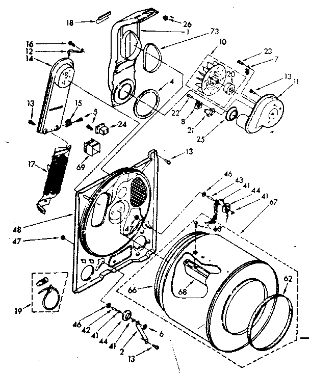 Kenmore 11076408160 bulkhead parts diagram