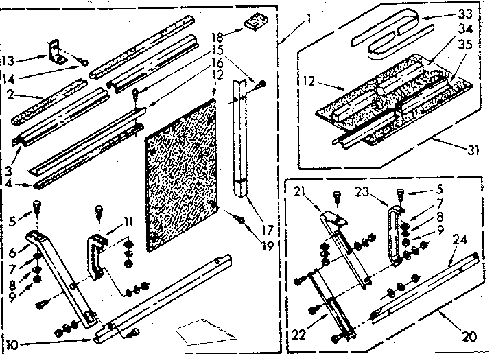 Kenmore 2538752070 accessory kit parts diagram