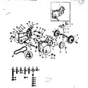 Craftsman 917252490 transmission and gauge wheels diagram