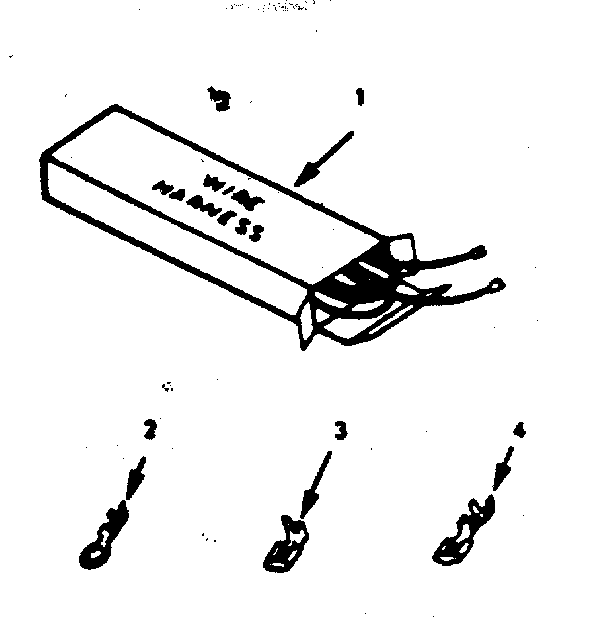 Kenmore 9116428610 wire harnesses and components diagram