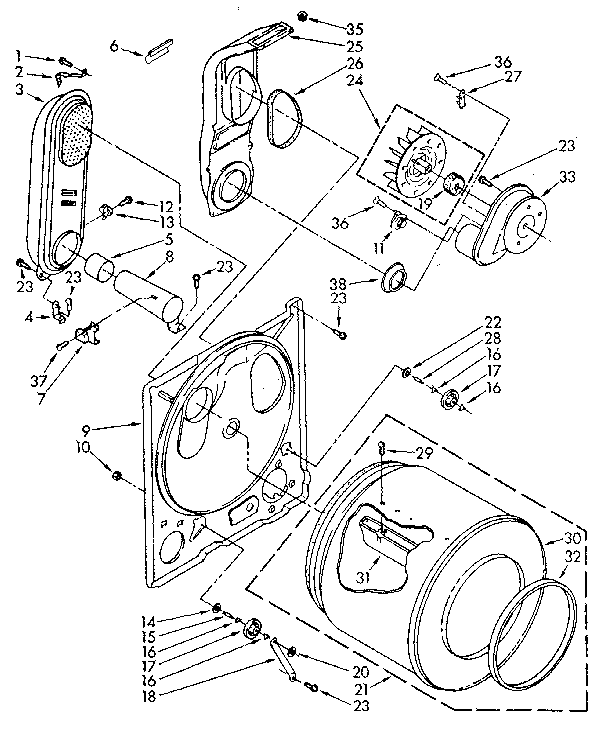 Kenmore 11087821100 bulkhead parts diagram
