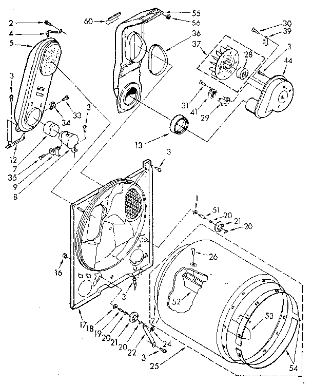 Kenmore Elite 11087872100 bulkhead parts diagram