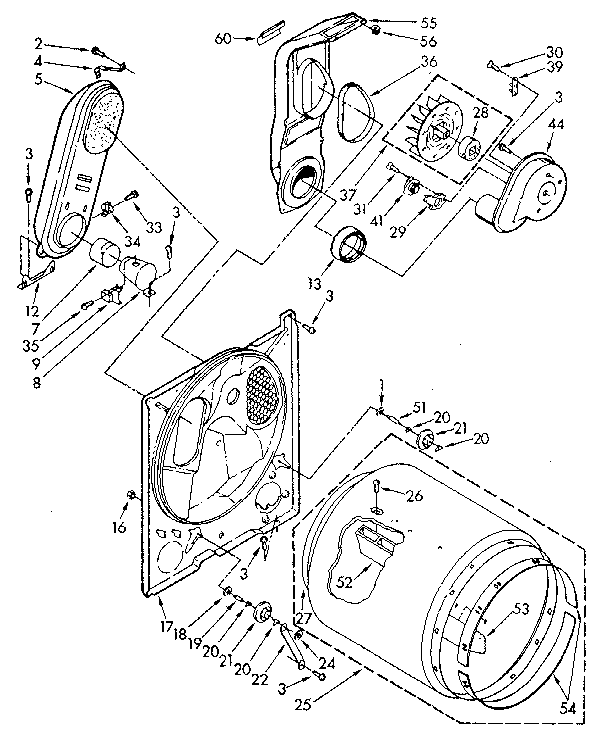 Kenmore 11087873800 bulkhead parts diagram