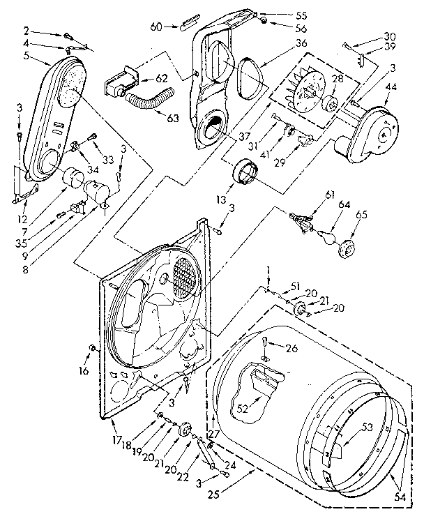 Kenmore 11087874600 bulkhead parts diagram