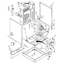 Kenmore 11087879300 cabinet and motor parts diagram